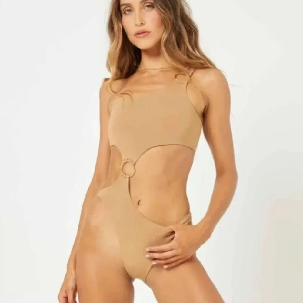 L*Space x Tessa Brooks Tessa One Piece, camel - Picture 5 of 13